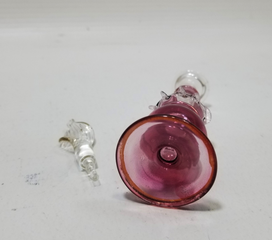 ÜZERİ ALTIN VERMEYLİ ANTİKA KOKU ŞİŞESİ - PARFÜM ŞİŞESİ