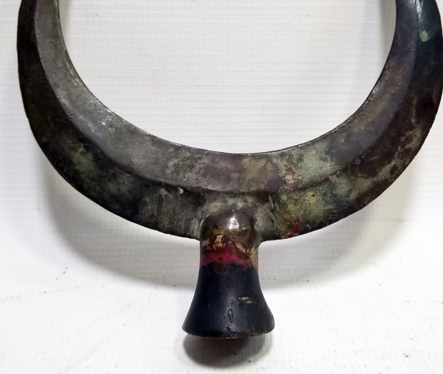 OSMANLI DÖNEMİ HİLAL FORMLU BRONZ TEKKE ALEMİ