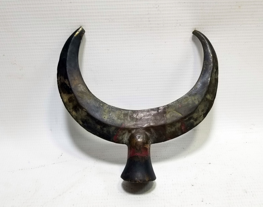 OSMANLI DÖNEMİ HİLAL FORMLU BRONZ TEKKE ALEMİ