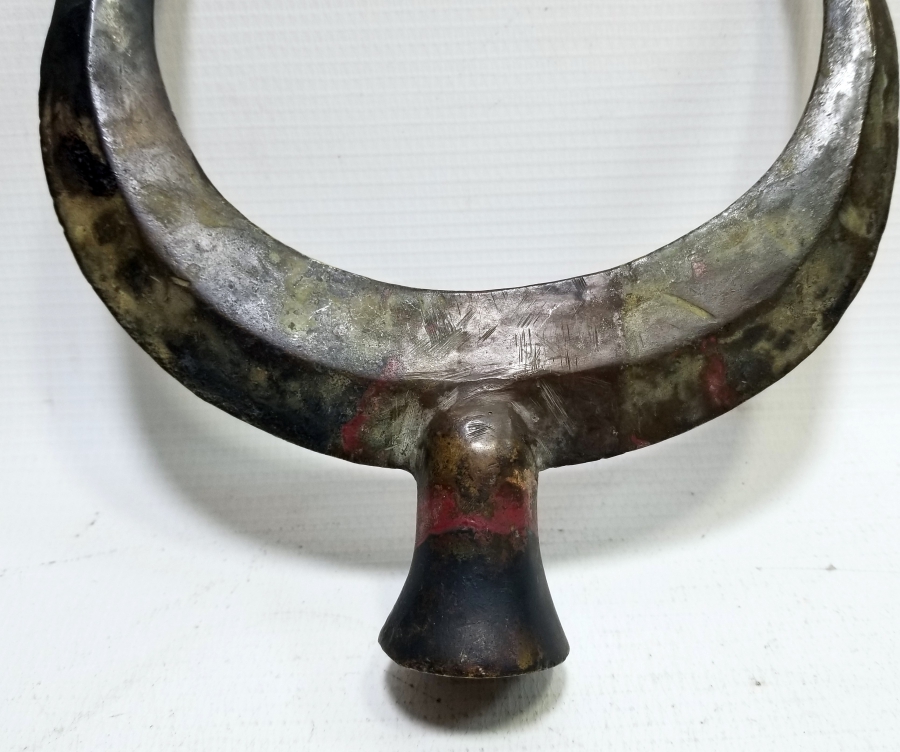 OSMANLI DÖNEMİ HİLAL FORMLU BRONZ TEKKE ALEMİ