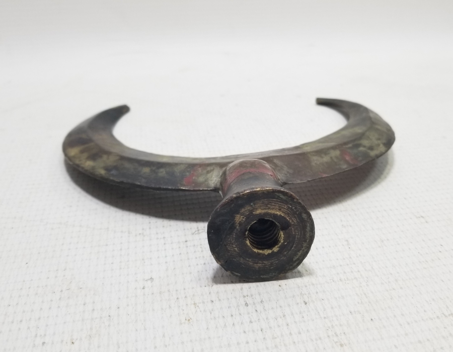 OSMANLI DÖNEMİ HİLAL FORMLU BRONZ TEKKE ALEMİ