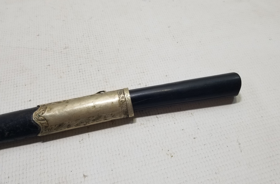 OSMANLI DÖNEMİ ORİJİNAL KININDA KARABALIK FİGÜRLÜ YENİÇERİ AĞA KUŞAK KAMASI