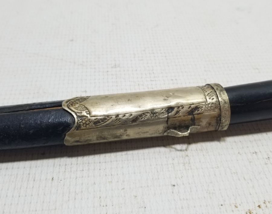 OSMANLI DÖNEMİ ORİJİNAL KININDA KARABALIK FİGÜRLÜ YENİÇERİ AĞA KUŞAK KAMASI