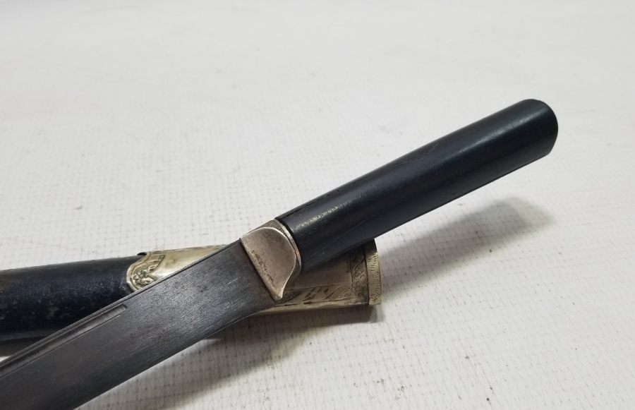 OSMANLI DÖNEMİ ORİJİNAL KININDA KARABALIK FİGÜRLÜ YENİÇERİ AĞA KUŞAK KAMASI