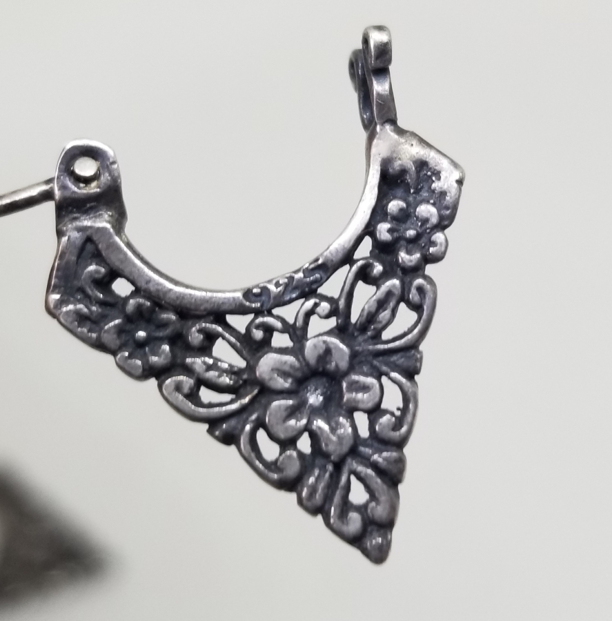 ÖZEL YAPIM ANTİKA GÜMÜŞ KÜPE