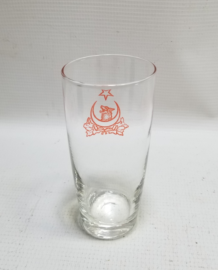 CUMHURİYET BAŞLARI ÇOK NADİR ÜZERİ BOZKURT VE AY YILDIZLI BARDAK