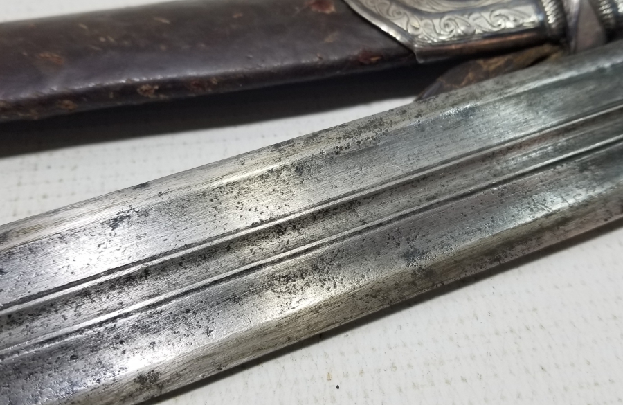 1891 TARİHLİ OSMANLI DÖNEMİ GEYİK BOYNUZU SAPLI GÜMÜŞ KINLI NADİR ÇERKES KAMASI