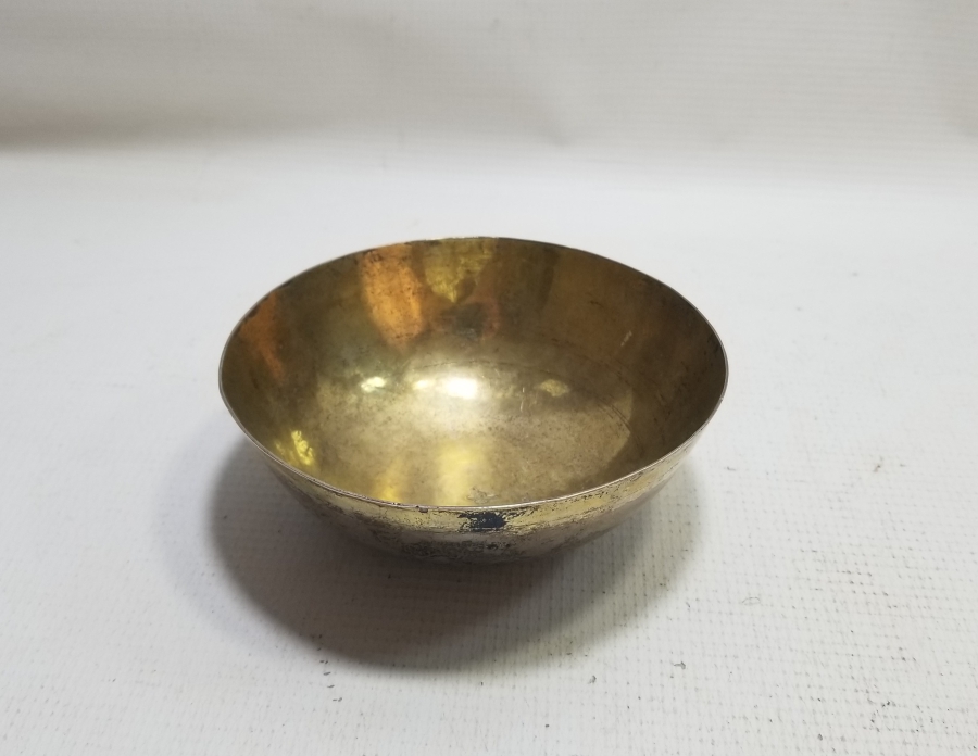 2. MAHMUD HAN DÖNEMİ İÇİ ALTIN VERMEYLİ GÜMÜŞ TAS