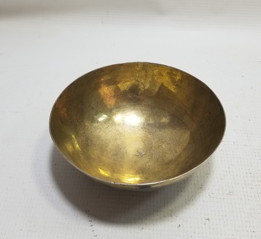 2. MAHMUD HAN DÖNEMİ İÇİ ALTIN VERMEYLİ GÜMÜŞ TAS