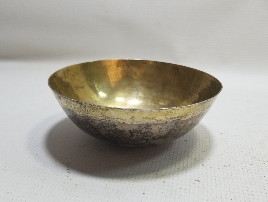 2. MAHMUD HAN DÖNEMİ İÇİ ALTIN VERMEYLİ GÜMÜŞ TAS