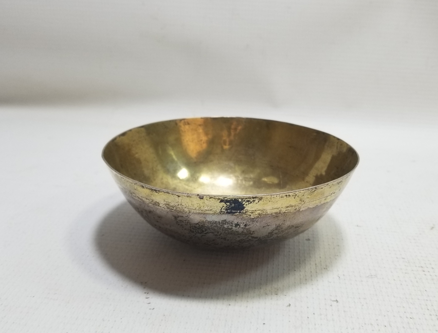 2. MAHMUD HAN DÖNEMİ İÇİ ALTIN VERMEYLİ GÜMÜŞ TAS