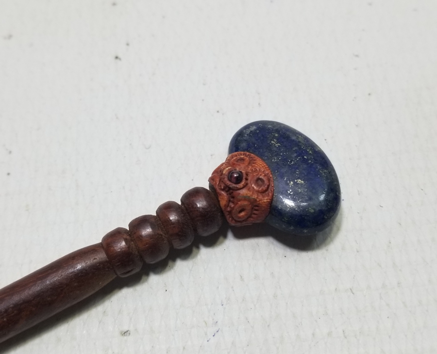 LAPİS LAZULİ TAŞLI EL YAPIMI OSMANLI DÖNEMİ OKUMA ÇUBUĞU