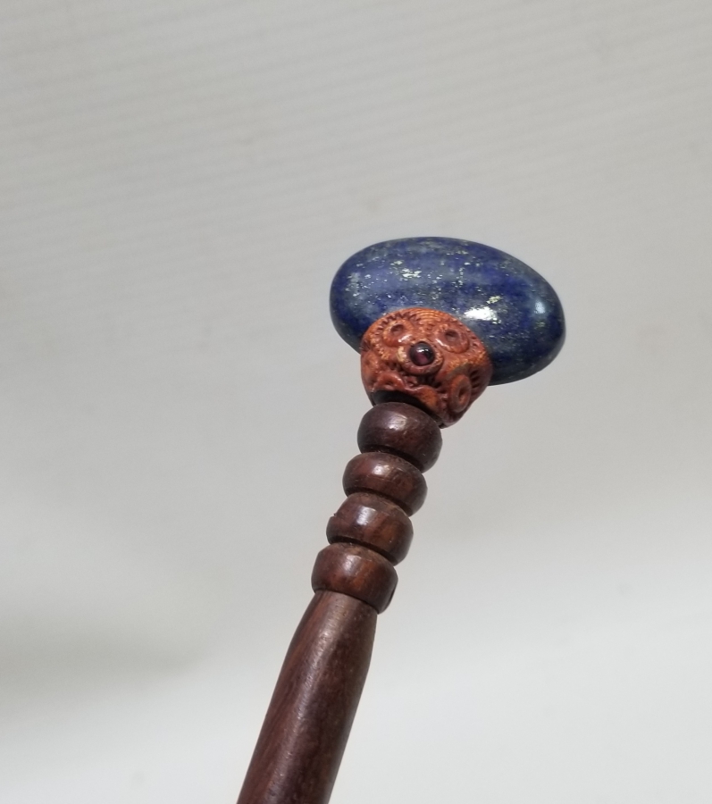 LAPİS LAZULİ TAŞLI EL YAPIMI OSMANLI DÖNEMİ OKUMA ÇUBUĞU