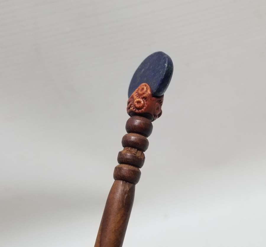 LAPİS LAZULİ TAŞLI EL YAPIMI OSMANLI DÖNEMİ OKUMA ÇUBUĞU