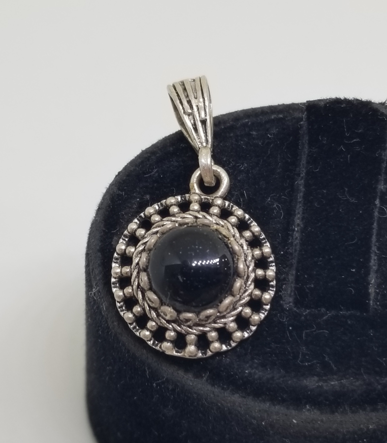 AKİK TAŞLI GÜMÜŞ KOLYE UCU