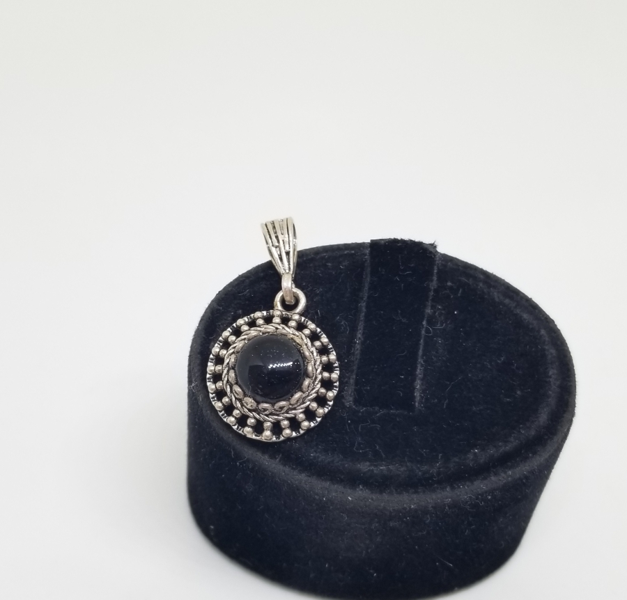 AKİK TAŞLI GÜMÜŞ KOLYE UCU