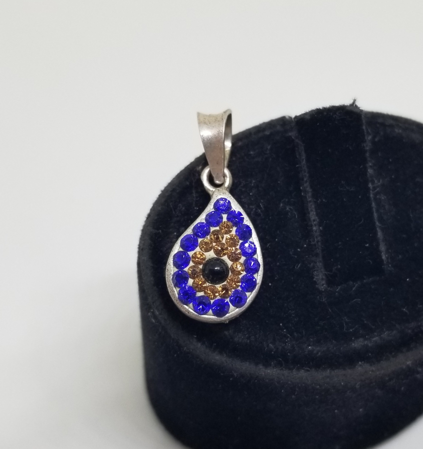 NAZARLIK FORMLU GÜMÜŞ KOLYE UCU