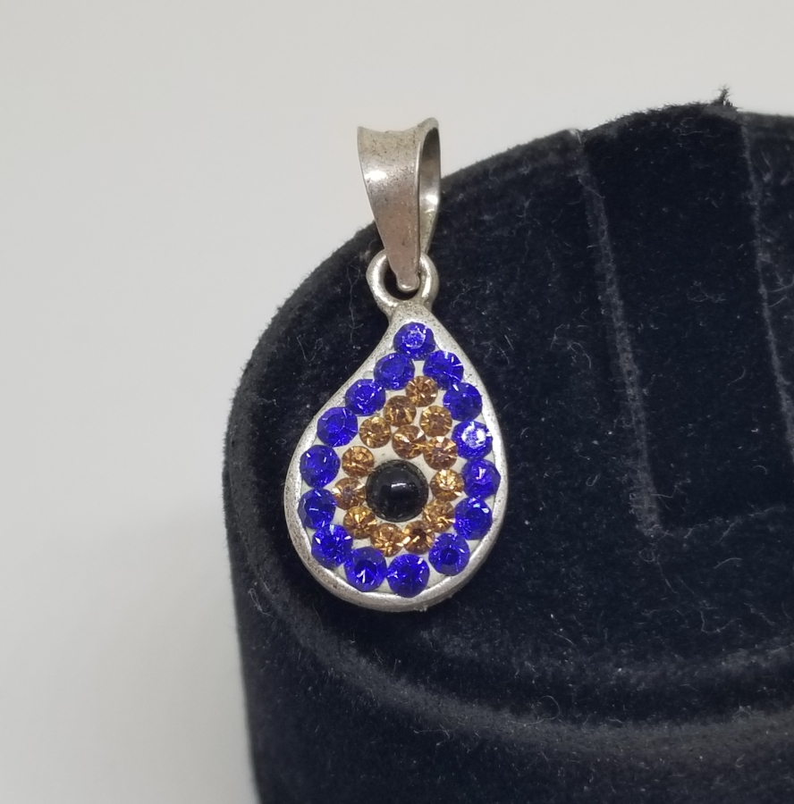 NAZARLIK FORMLU GÜMÜŞ KOLYE UCU