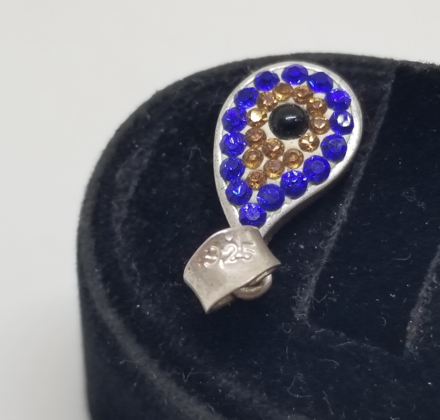 NAZARLIK FORMLU GÜMÜŞ KOLYE UCU