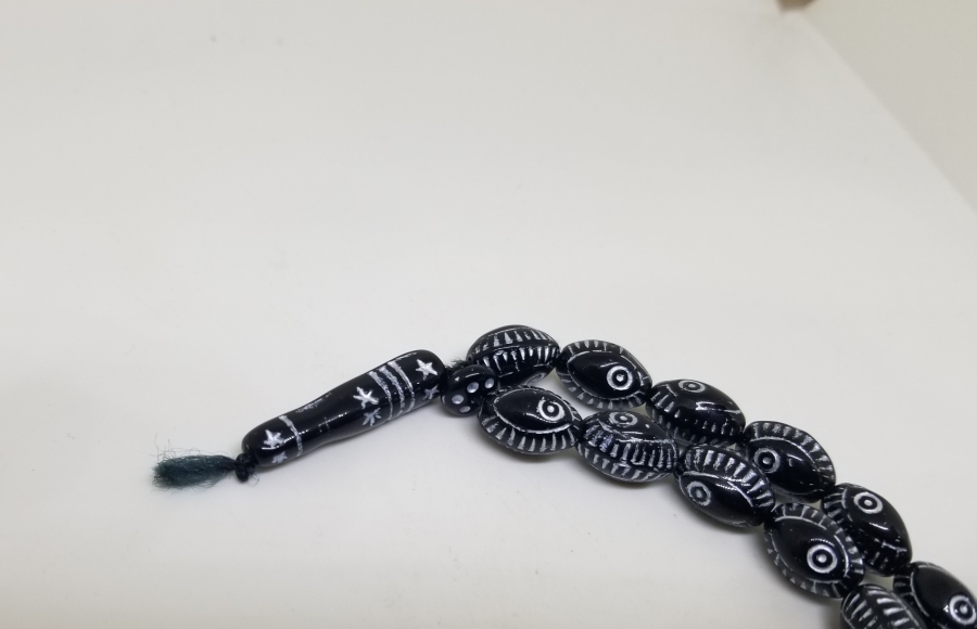 ÜZERİ GÜMÜŞ VERMEYLİ OSMANLI DÖNEMİ NADİR BEYKOZ TESPİH