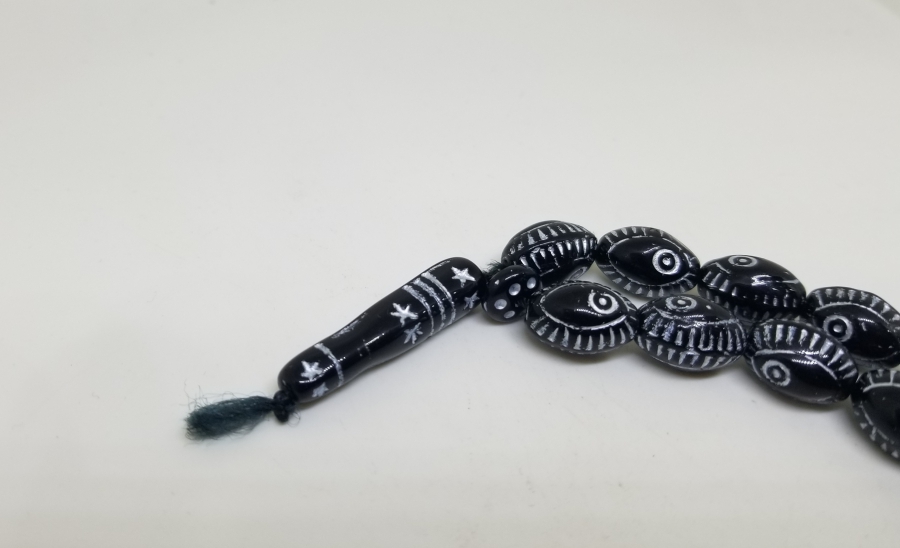 ÜZERİ GÜMÜŞ VERMEYLİ OSMANLI DÖNEMİ NADİR BEYKOZ TESPİH