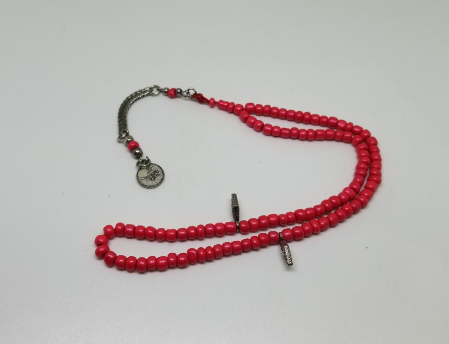 MERCAN TAŞINDAN MAMUL ANTİKA NAMAZ TESPİHİ