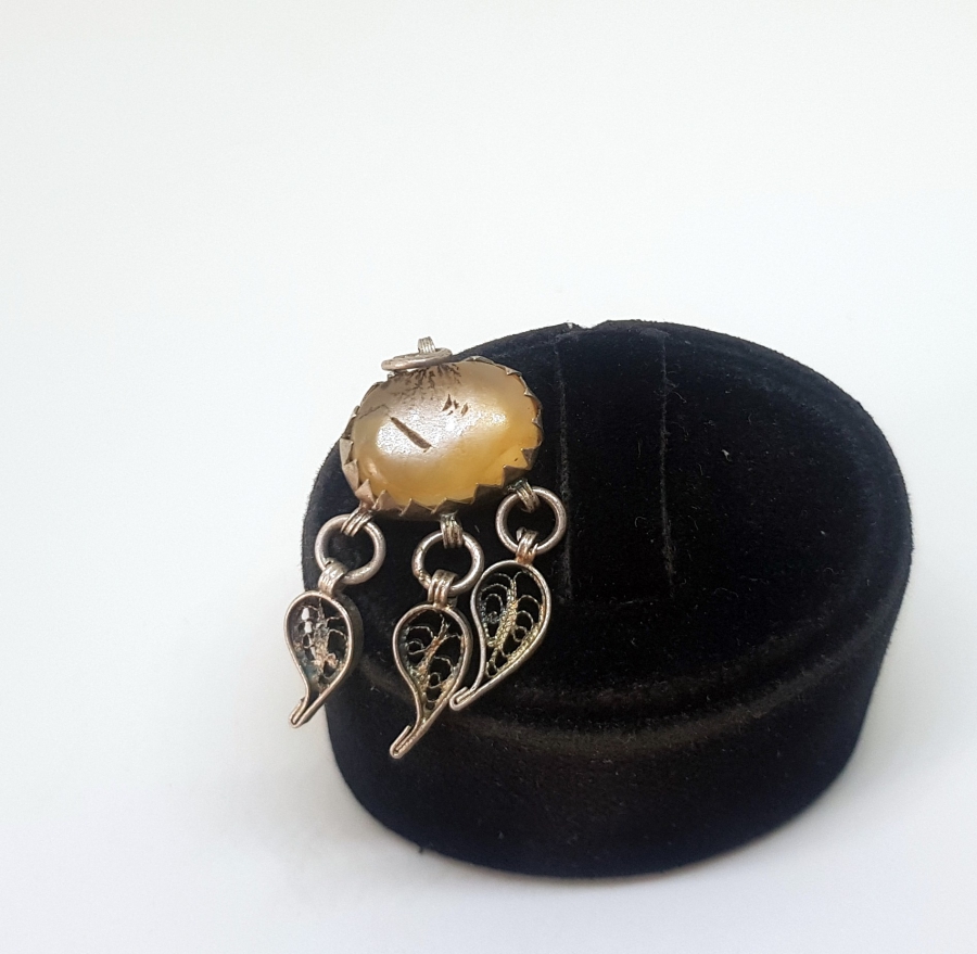 AKİK TAŞLI VE TELKARİ İŞÇİLİKLİ OSMANLI DÖNEMİ KOLYE