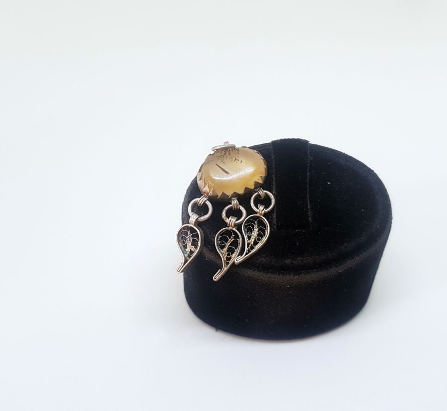 AKİK TAŞLI VE TELKARİ İŞÇİLİKLİ OSMANLI DÖNEMİ KOLYE