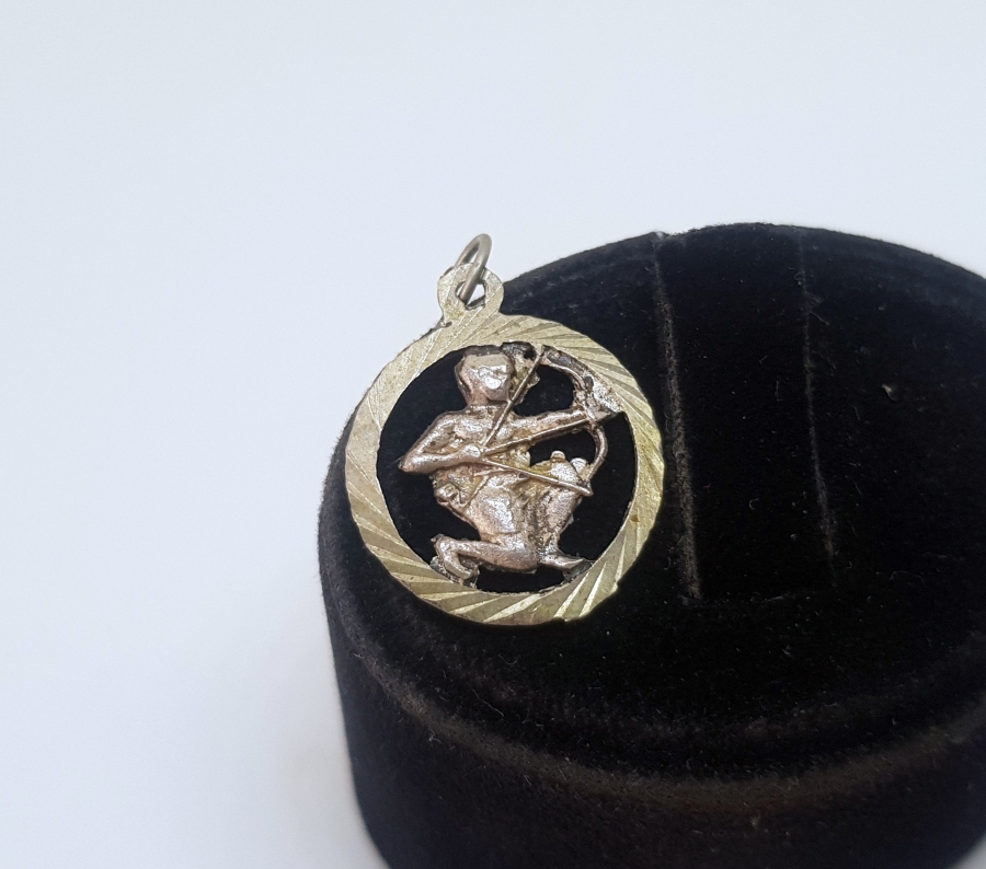 EL YAPIMI YAY BURCU GÜMÜŞ KOLYE UCU