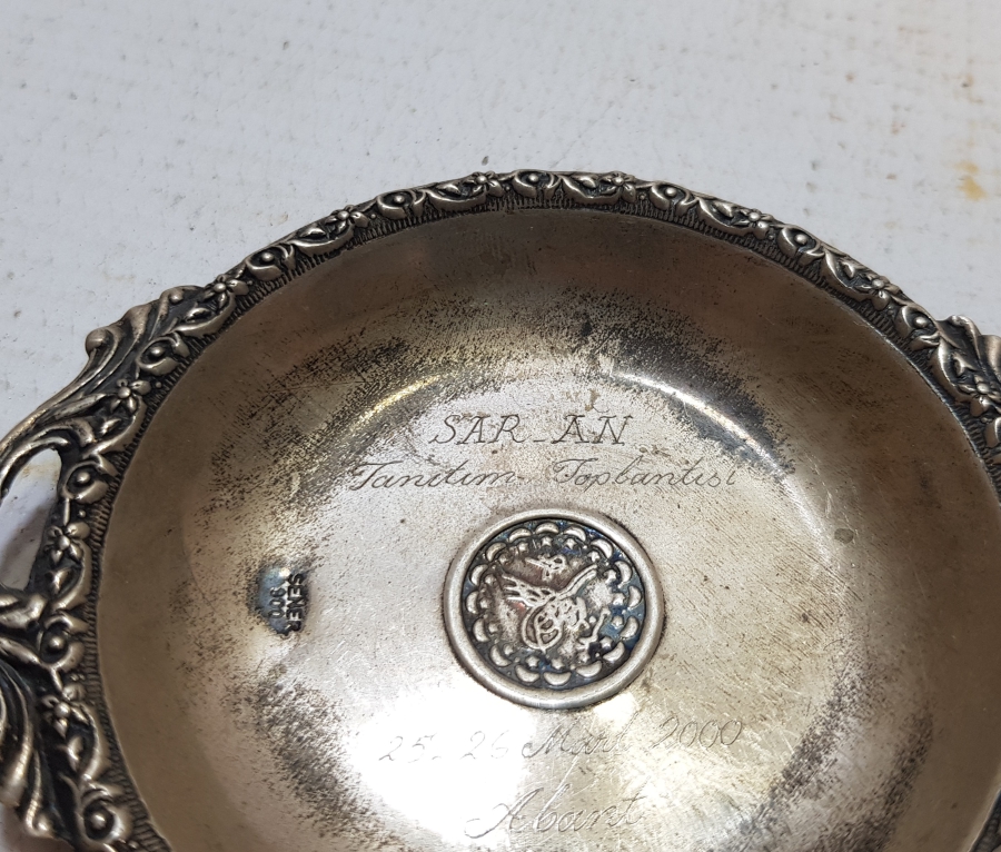 KABARTMA İŞÇİLİKLİ GÜMÜŞ HATIRA İKRAMLIK