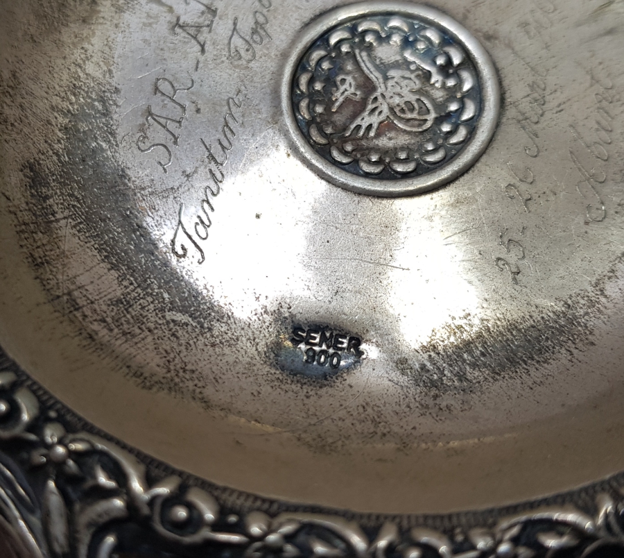 KABARTMA İŞÇİLİKLİ GÜMÜŞ HATIRA İKRAMLIK