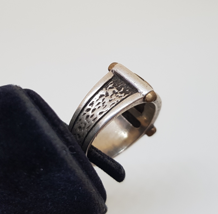 KABARTMA İŞÇİLİKLİ GÜMÜŞ YÜZÜK