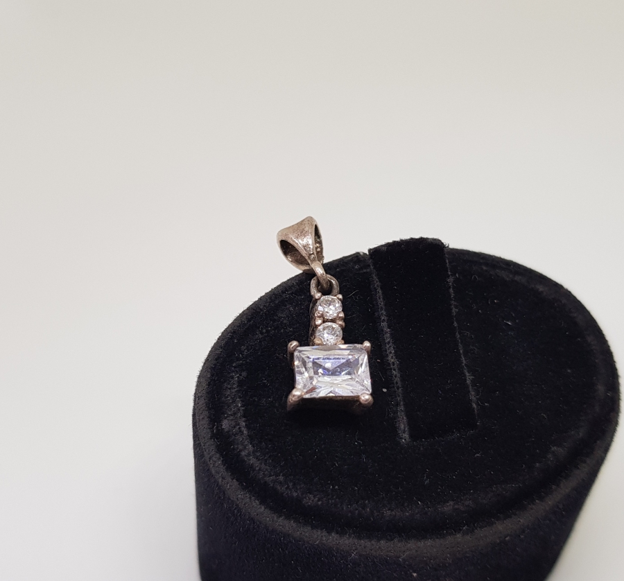 MARGAZİT TAŞLI GÜMÜŞ KOLYE UCU