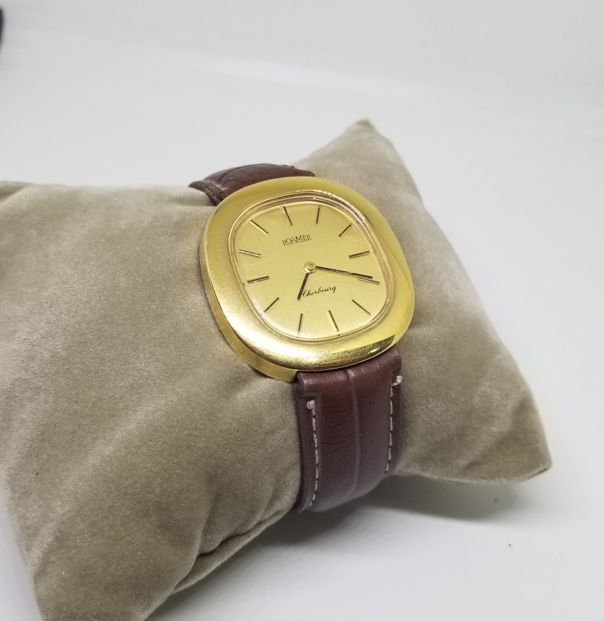 ROAMER MARKA ALTIN KAPLAMA OTOMATİK KOL SAATİ