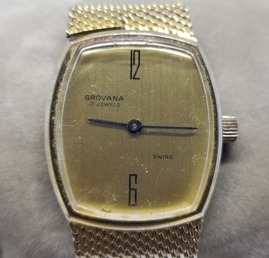 GROVANA MARKA ALTIN KAPLAMA OTOMATİK KOL SAATİ