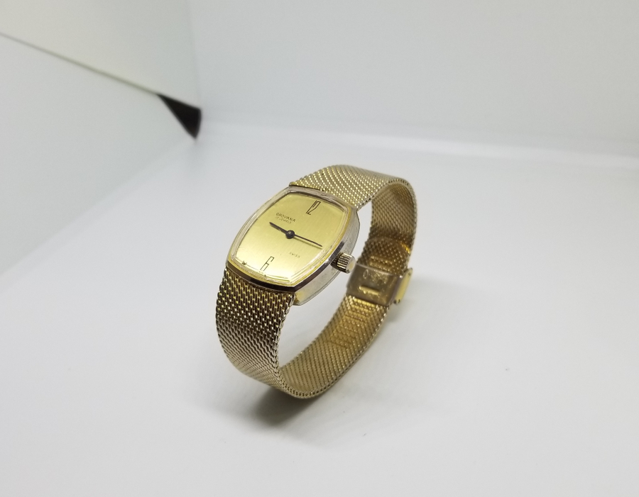 GROVANA MARKA ALTIN KAPLAMA OTOMATİK KOL SAATİ