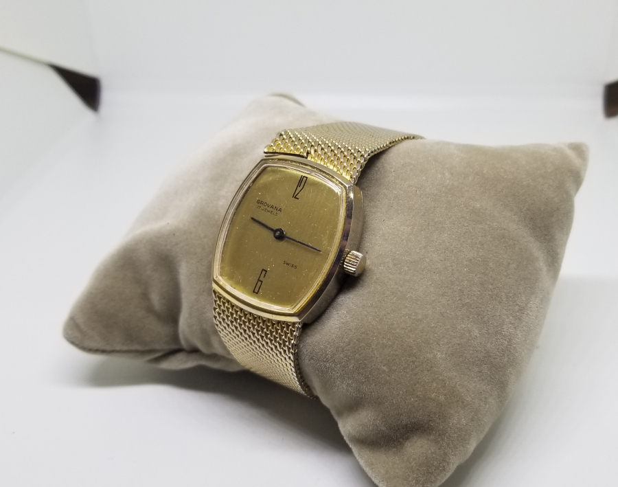 GROVANA MARKA ALTIN KAPLAMA OTOMATİK KOL SAATİ