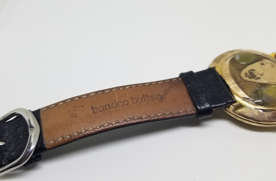 ALTIN KAPLAMA ANTİKA TAKVİMLİ KOL SAATİ