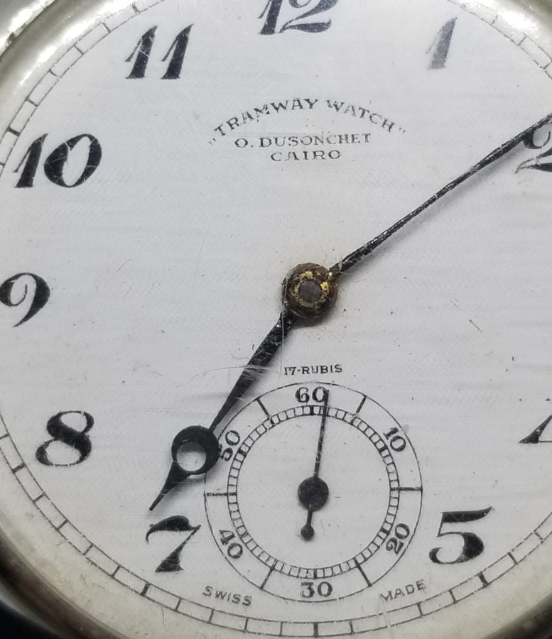 ANTİKA TRAMVAYCI CEP SAATİ