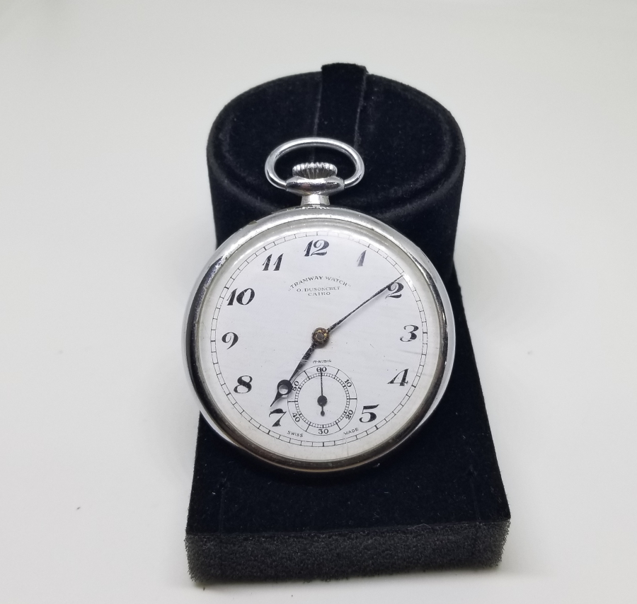 ANTİKA TRAMVAYCI CEP SAATİ