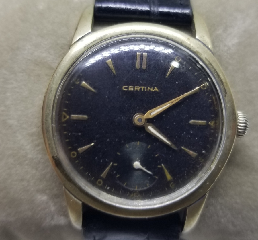 CERTINA MARKA SİYAH KADRAN FOSFORLU OTOMATİK KOL SAATİ