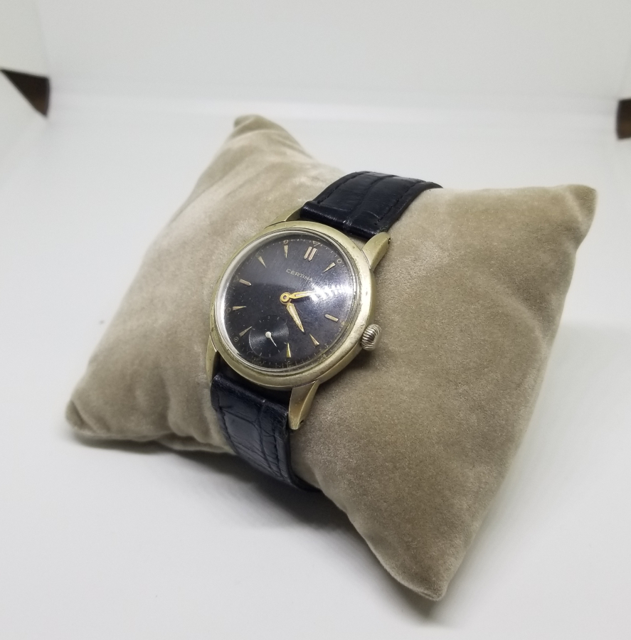 CERTINA MARKA SİYAH KADRAN FOSFORLU OTOMATİK KOL SAATİ