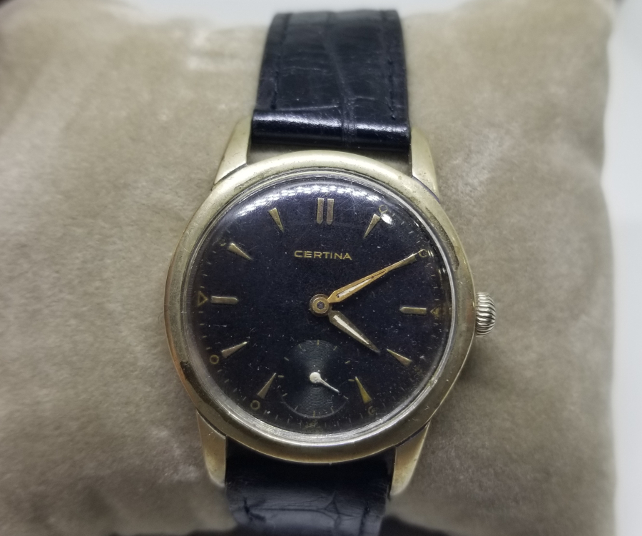 CERTINA MARKA SİYAH KADRAN FOSFORLU OTOMATİK KOL SAATİ