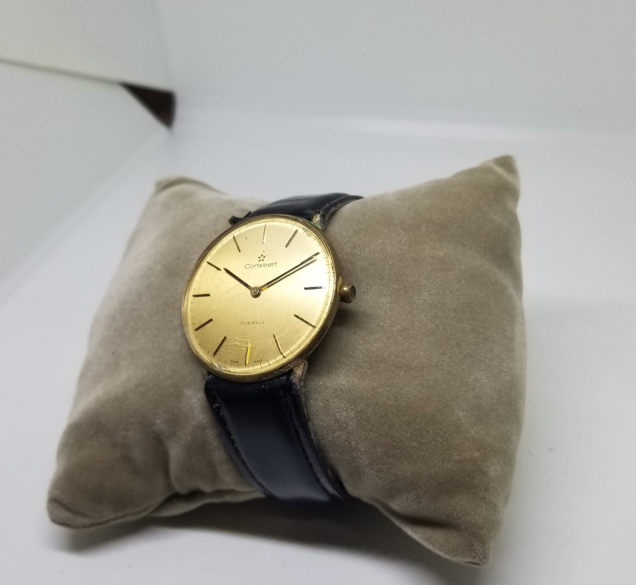 CORTEBERT MARKA ALTIN KAPLAMA ANTİKA KOL SAATİ