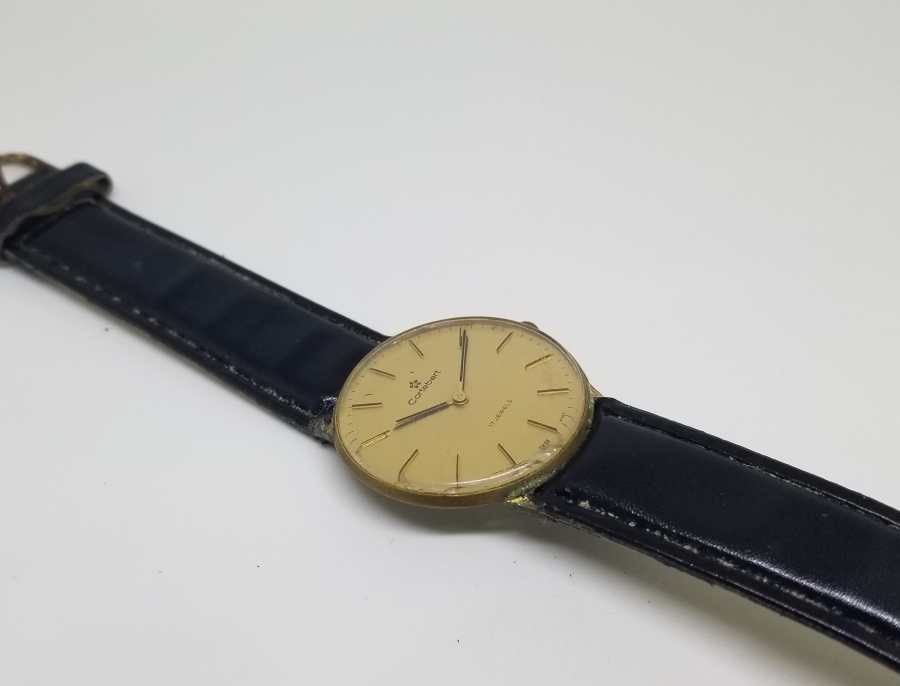 CORTEBERT MARKA ALTIN KAPLAMA ANTİKA KOL SAATİ