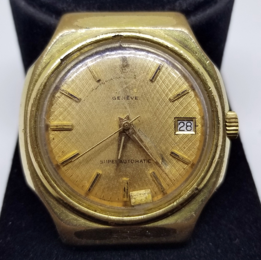 ALTIN KAPLAMA OTOMATİK KOL SAATİ