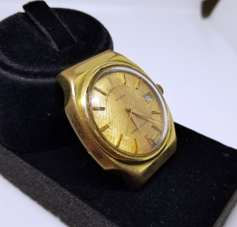 ALTIN KAPLAMA OTOMATİK KOL SAATİ