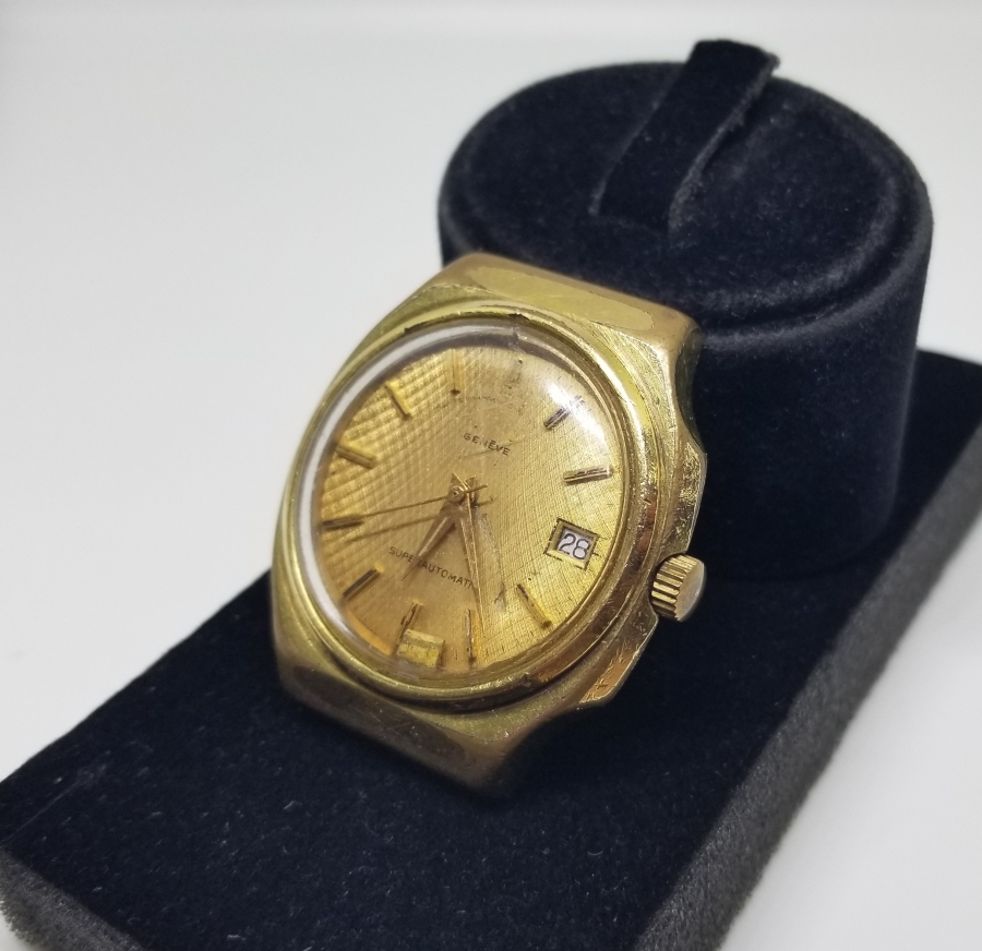 ALTIN KAPLAMA OTOMATİK KOL SAATİ