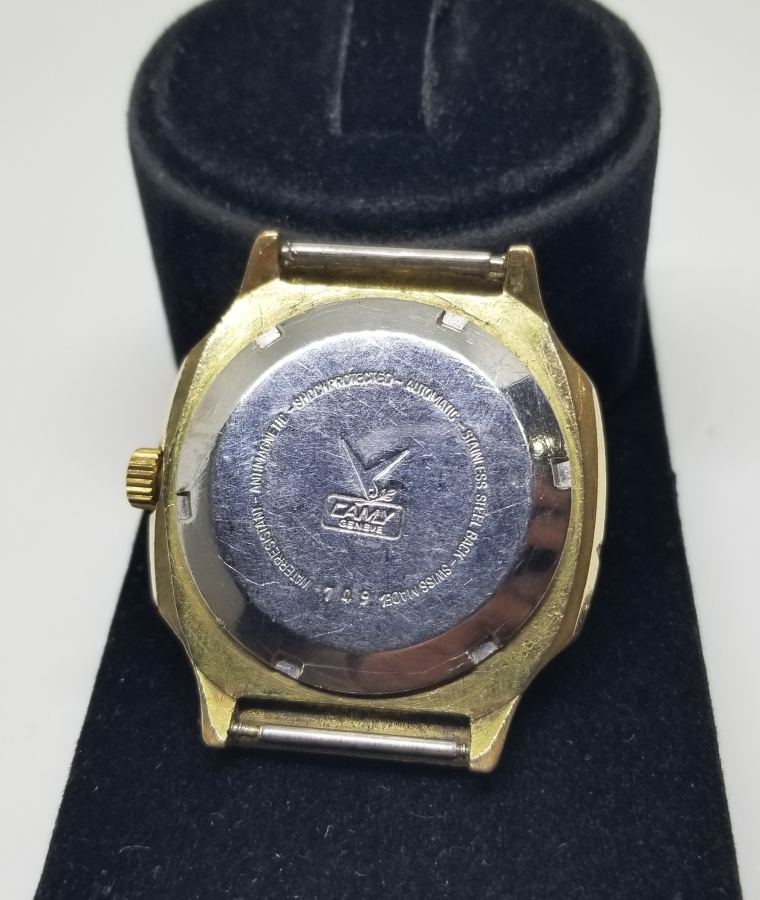 ALTIN KAPLAMA OTOMATİK KOL SAATİ