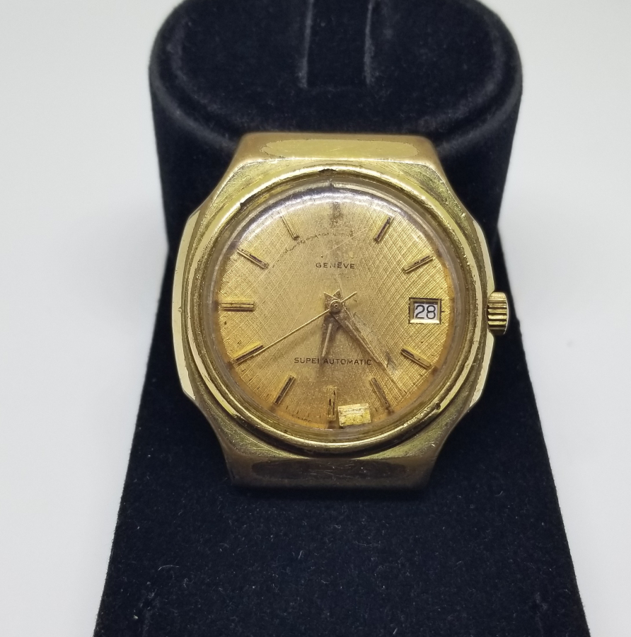 ALTIN KAPLAMA OTOMATİK KOL SAATİ